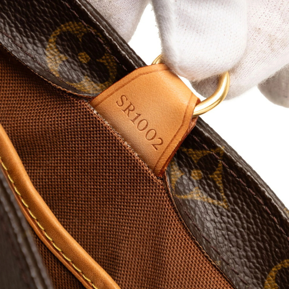 LOUIS VUITTON Authentic Brown Monogram Leather Tote Bag - Picture 6 of 6